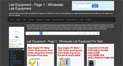 Desktop Screenshot of lab-equipment.net