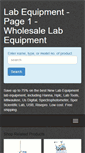 Mobile Screenshot of lab-equipment.net